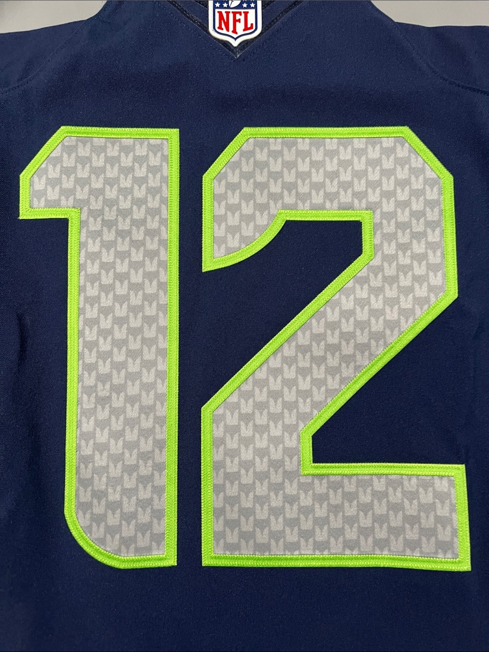 Seattle Seahawks Dark Navy Home Jersey #12 Fan - Picture 6 of 7